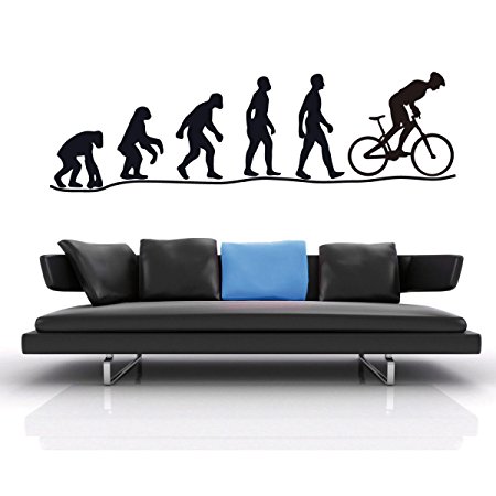 450x450 Bike Stickers Evolution Mountain Bike Sticker Man Monkey Wall