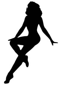 209x288 Isymbolz Vinyl Car Decals Stickers Silhoutte Girl Car Decals