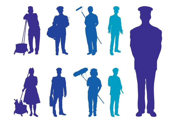 700x490 Professions Silhouettes