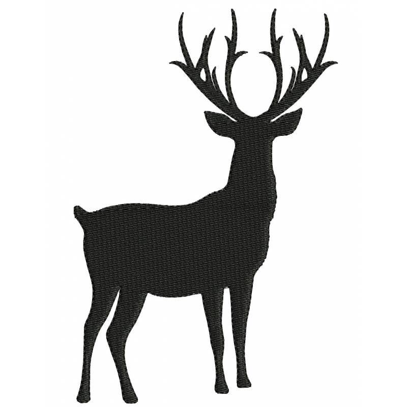 800x800 Deer Silhouette Clipart Black And White