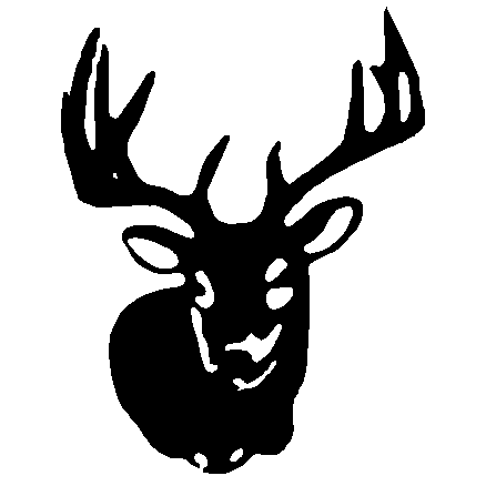 438x438 Awesome Deer Head Silhouette