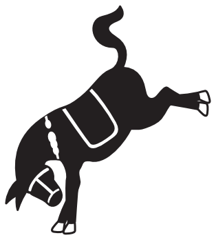 314x348 Kicking Mule Clipart
