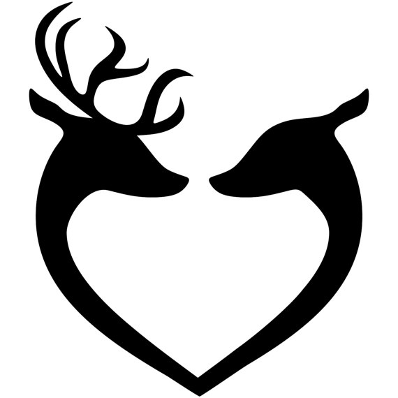 570x570 Buck Deer Head Clipart