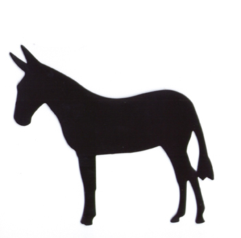 351x346 Mule Silhouette Black Magnet