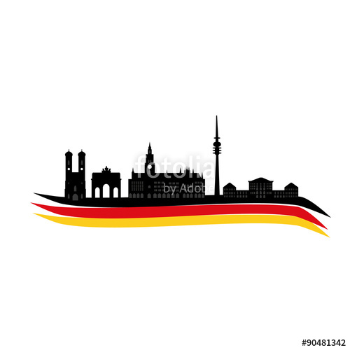 500x500 Munich Skyline Stock Image And Royalty Free Vector Files
