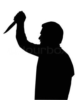 249x320 Murder Case Man Stabbed Woman With Knife Blood Vector Illustration