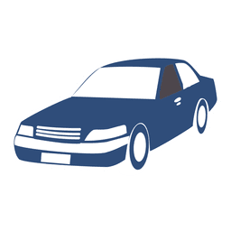 256x256 City Car Front View Silhouette