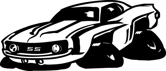 Muscle Car Silhouette at GetDrawings | Free download