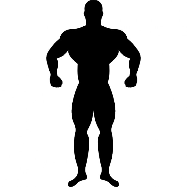 626x626 Muscular Gymnast Silhouette Icons Free Download
