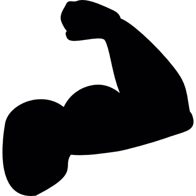 626x626 Muscle Man Silhouette Clip Art
