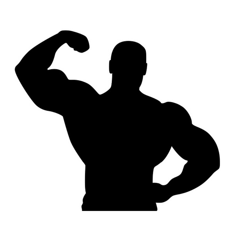 Muscles Silhouette at GetDrawings | Free download