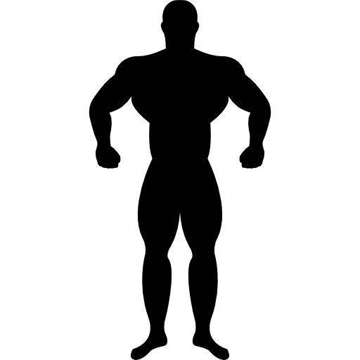 512x512 Muscular, Guy, People, Male, Man, Male Silhouette, Muscles Icon