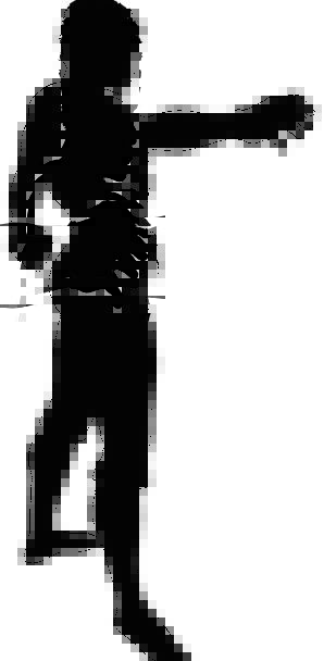 298x608 Silhouette, Outline, Gentleman, Fitness, Suitability, Man