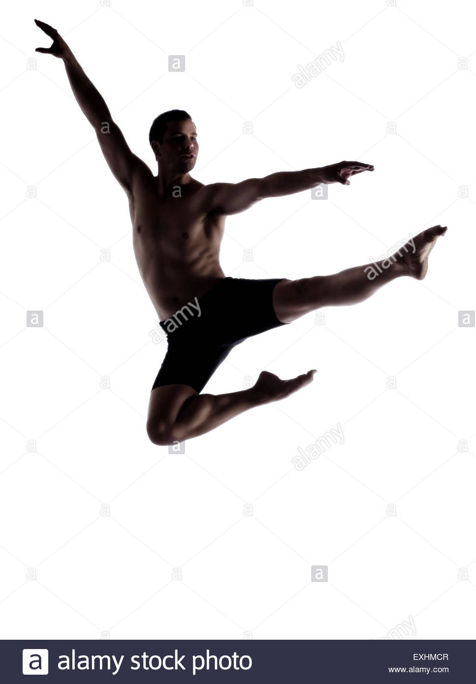 967x1390 Silhouette Of An Muscular Adult Male Modern Contemporary Ballet