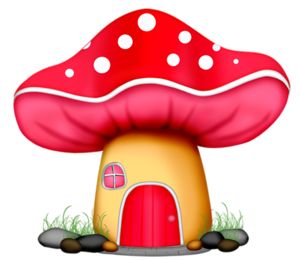 300x260 Silhouette Fairy Mushroom Clipart