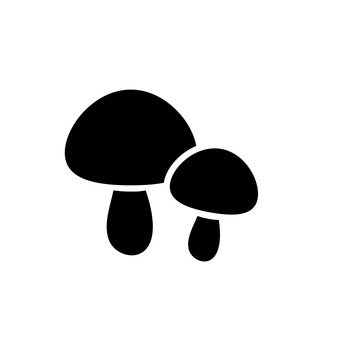 340x340 Free Silhouette Vector 2 Of This, Mushroom