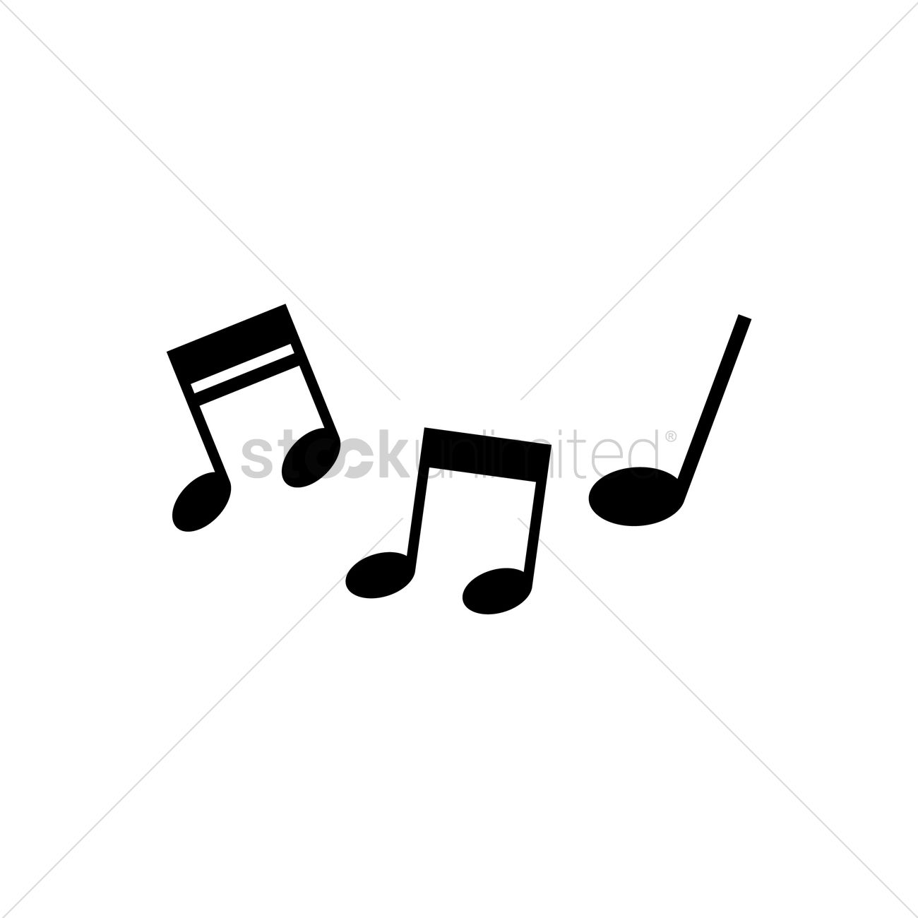 1300x1300 Free Silhouette Of Musical Notes Vector Image