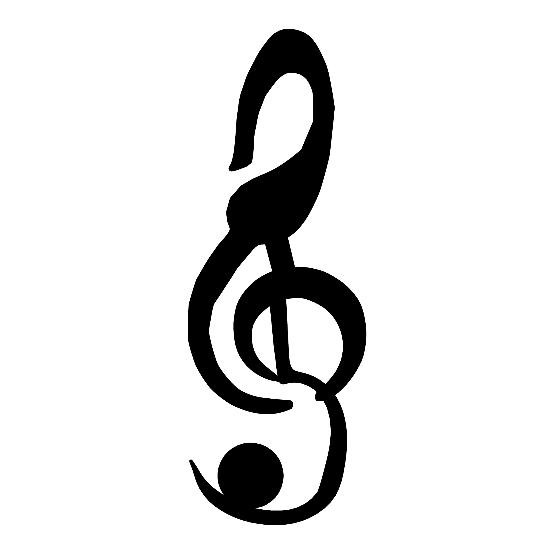 1920x1920 Musical Symbol Silhouette Free Stock Photo