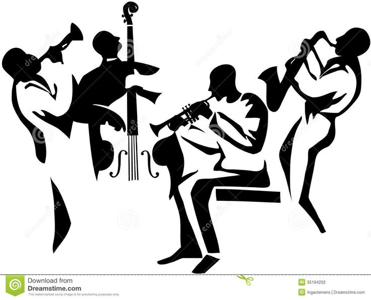 736x596 Jazz Musician Clipart