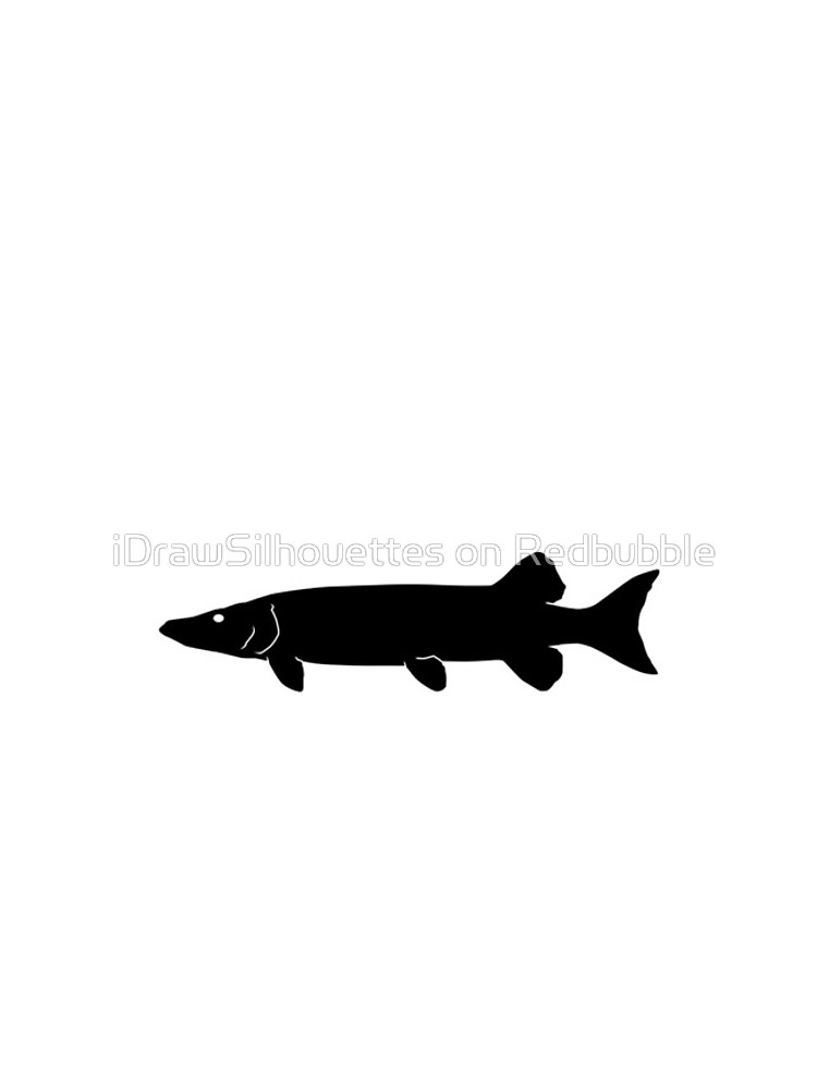750x1000 Muskie Fish Silhouette (Black) Iphone Cases Amp Skins By