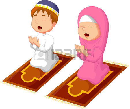 450x377 Muslim Child Praying Clipart