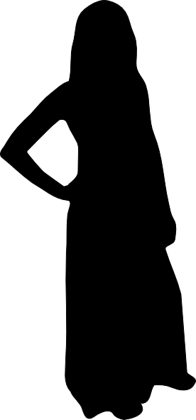 276x592 Woman Silhouette Clip Art