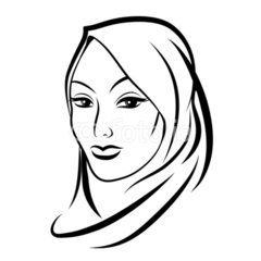240x240 Beautiful Arab Muslim Woman Silhouette Muslim