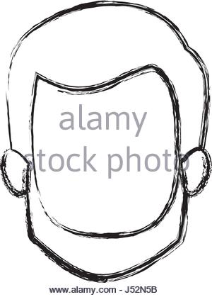 300x419 Fashion Silhouette Of A Man With Beard And Mustache. Abstract