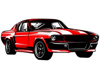 340x270 Ford Mustang Vector Etsy