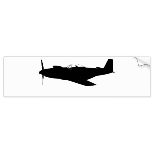 512x512 P 51 Mustang Silhouette