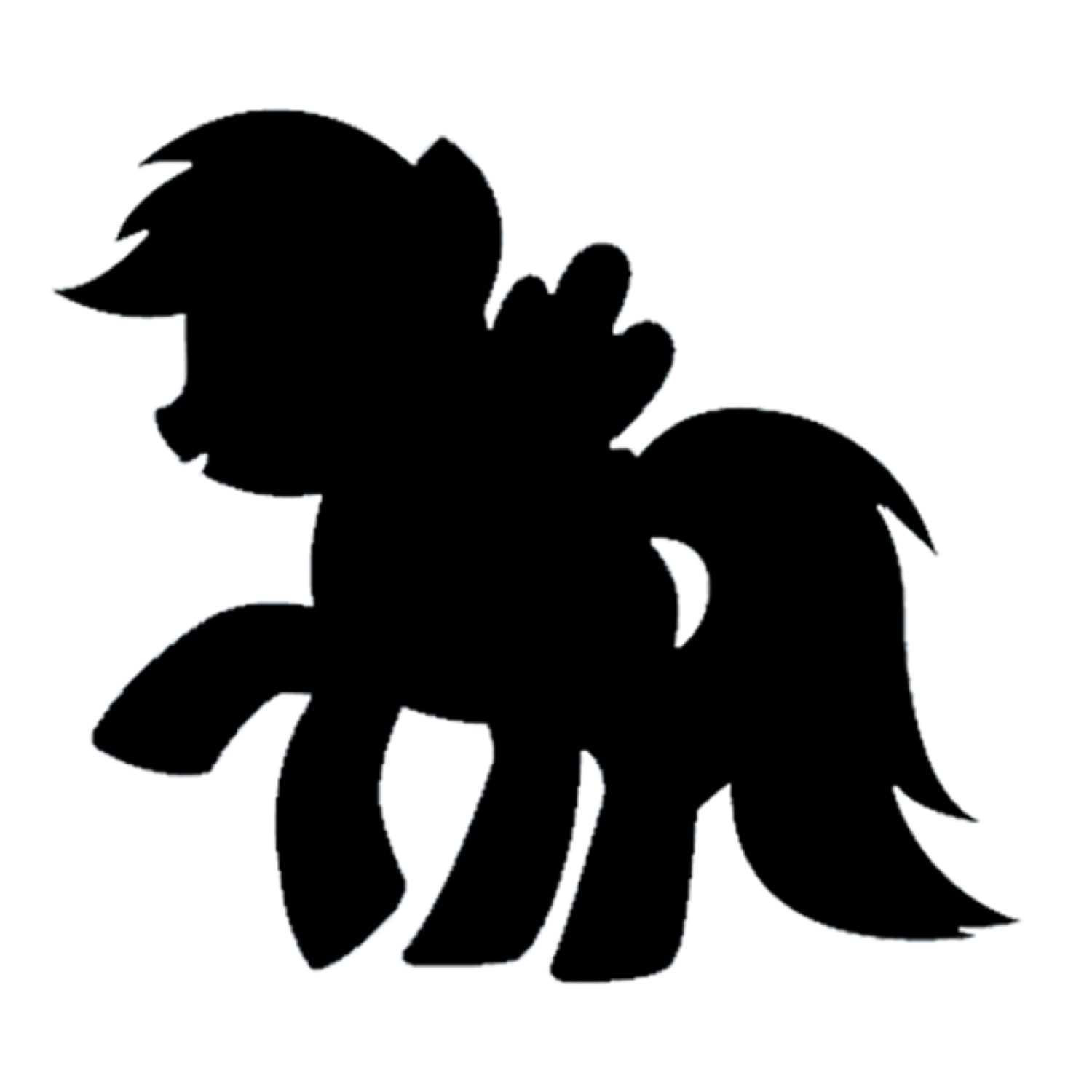 My Little Pony Silhouette at GetDrawings | Free download