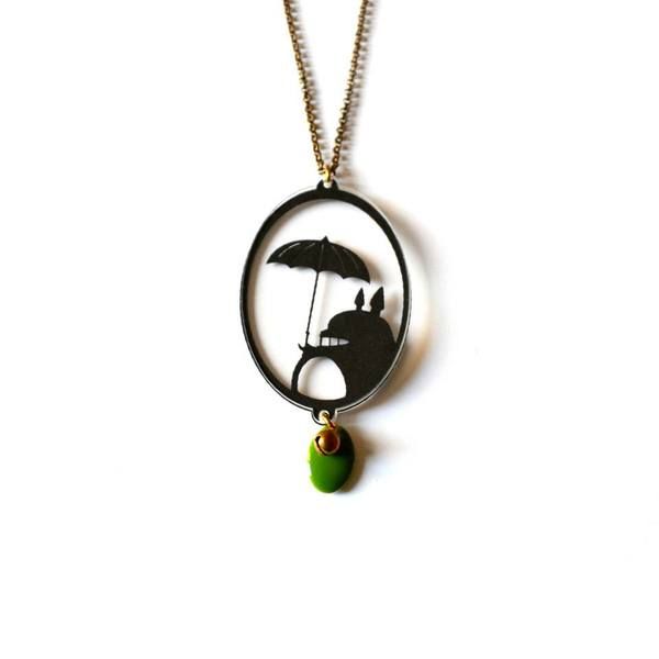 600x600 Totoro Silhouette Necklace Totoromiyazaki Inspired Creations
