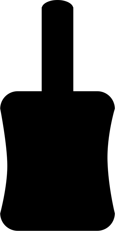 488x981 Nail Polish Bottle Silhouette Svg Png Icon Free Download ( 59344