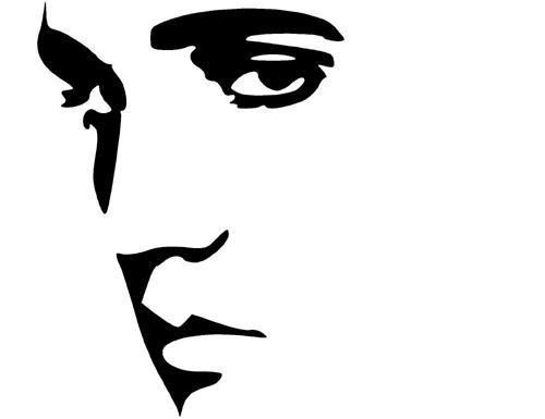 500x385 Elvis Silhouette Nail Decals Set Of 20 Elvis Collectibles