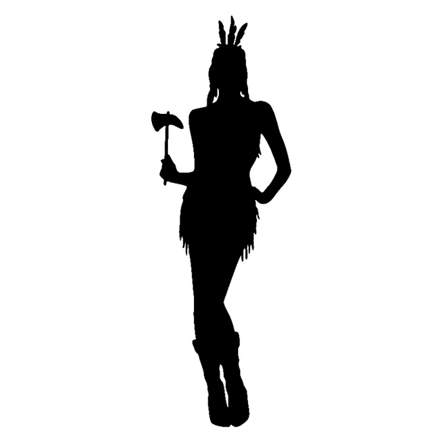 Native American Girl Silhouette at GetDrawings | Free download