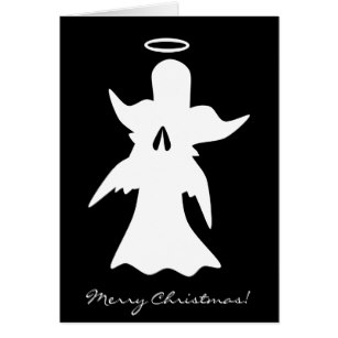 307x307 Christmas Angel Silhouette Cards