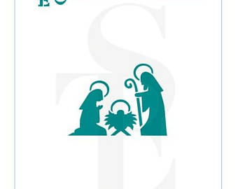 340x270 Nativity Stencils Etsy
