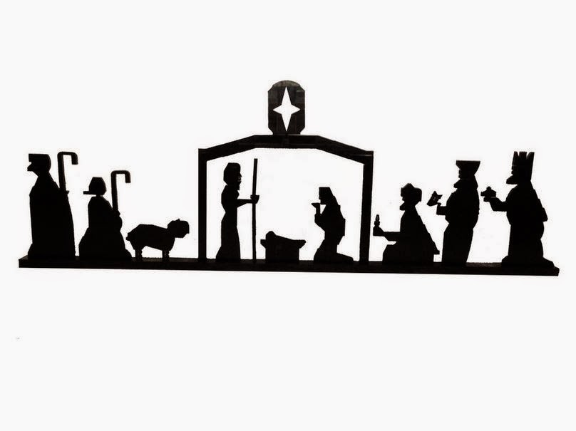 808x605 The Brick Bucket Nativity Silhouette