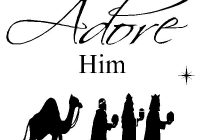 200x140 Nativity Clipart Black And White Nativity Scene Black Silhouette