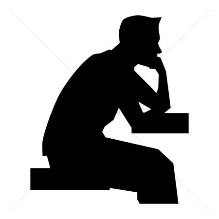 450x450 Free Man Sitting Stock Vectors Stockunlimited