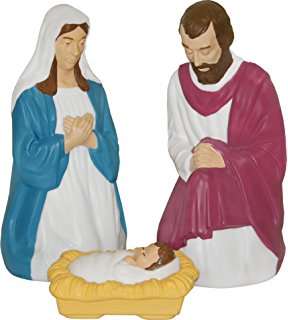 288x320 Teak Isle Believe Holy Family Outdoor Nativity Set