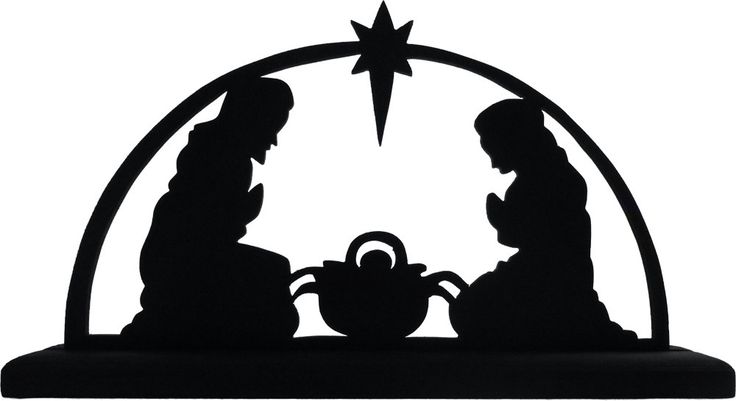 736x401 Nativity Silhouette Template