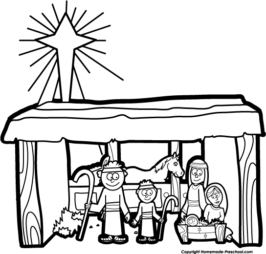544x520 Nativity Clip Art Silhouette Free Clipart Images Clipartbold 3