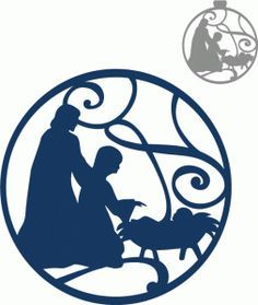 236x279 Framed Nativity Outline