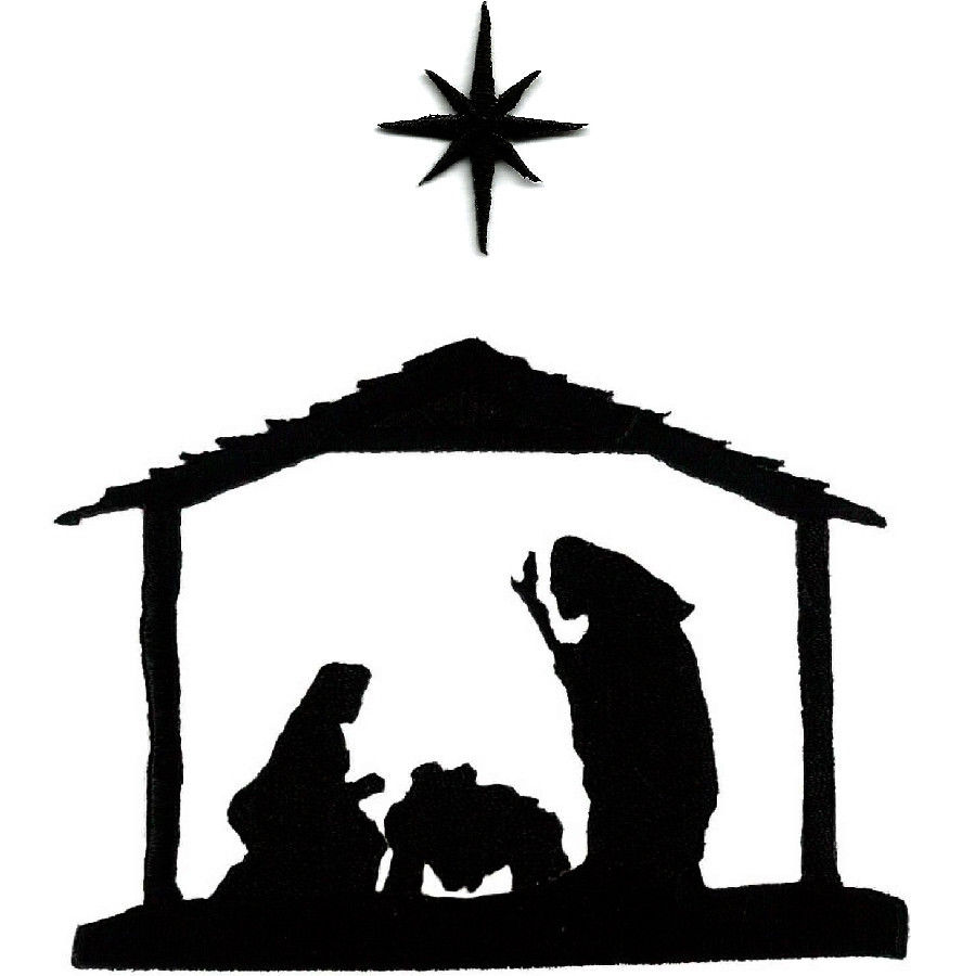 Free Printable Outline Printable Nativity Silhouette - Printable ...