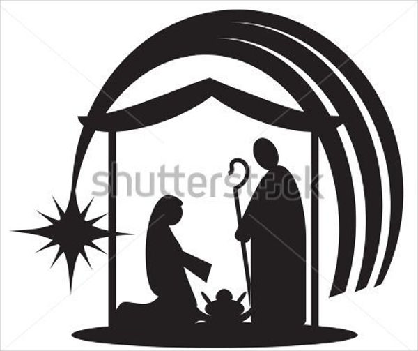 600x503 Nativity Silhouettes