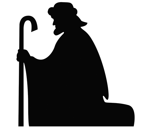 500x420 Cardboard Nativity 12'S