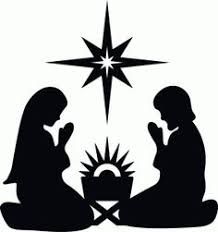218x232 Nativity Scene In Silhouette