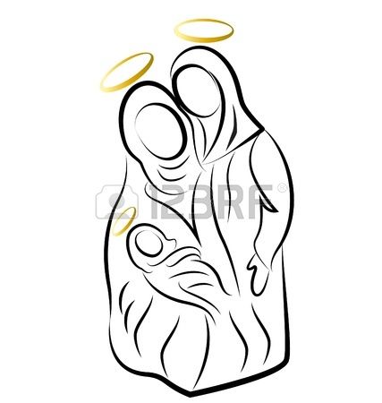 427x450 Nativity Scene Silhouette Vector Stock Vector Inspirational