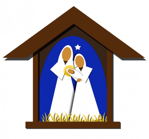 520x485 Nativity Scene Clipart Free